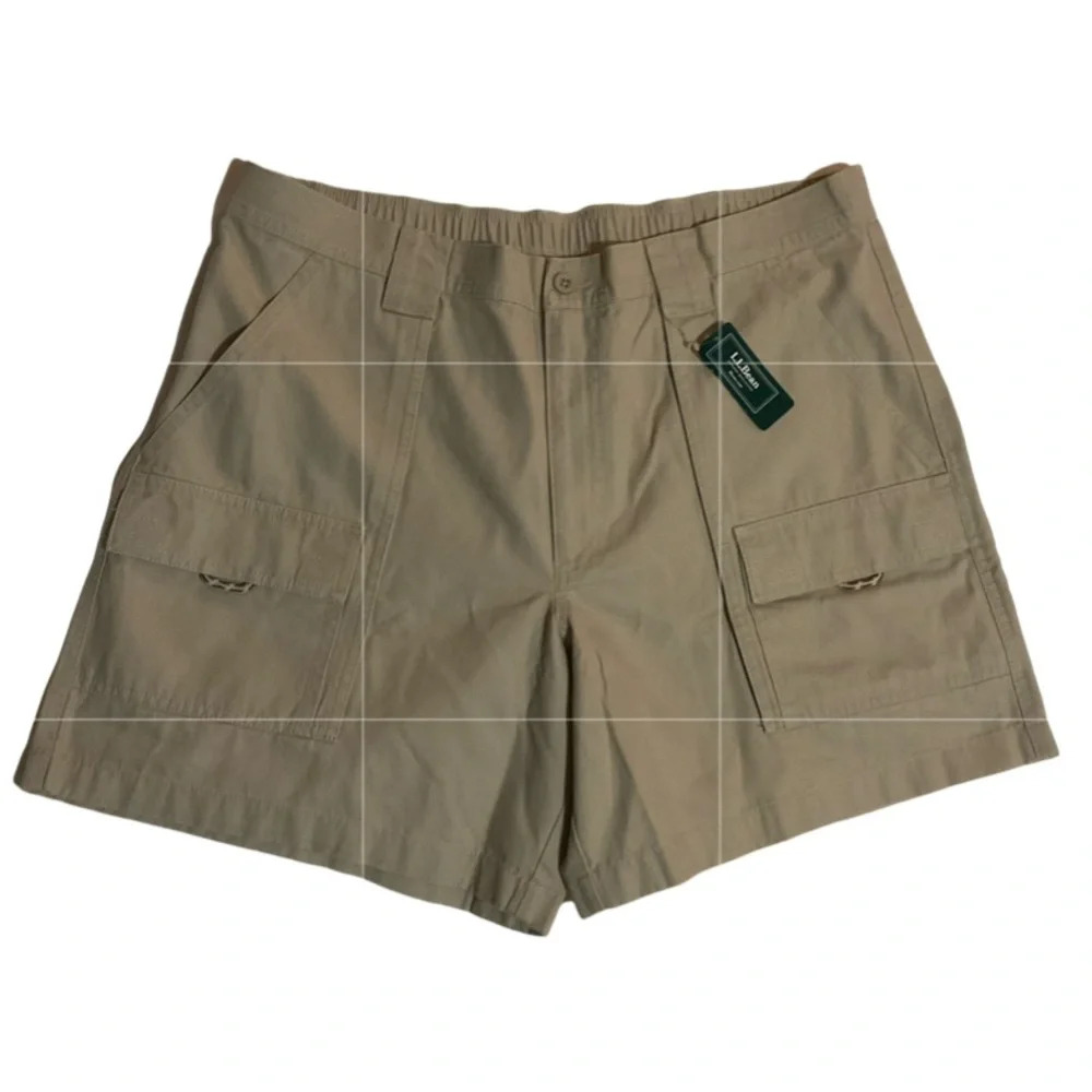 🖤New Men  LL Bean Pathfinder Comfort Waist Khaki Shorts🖤
